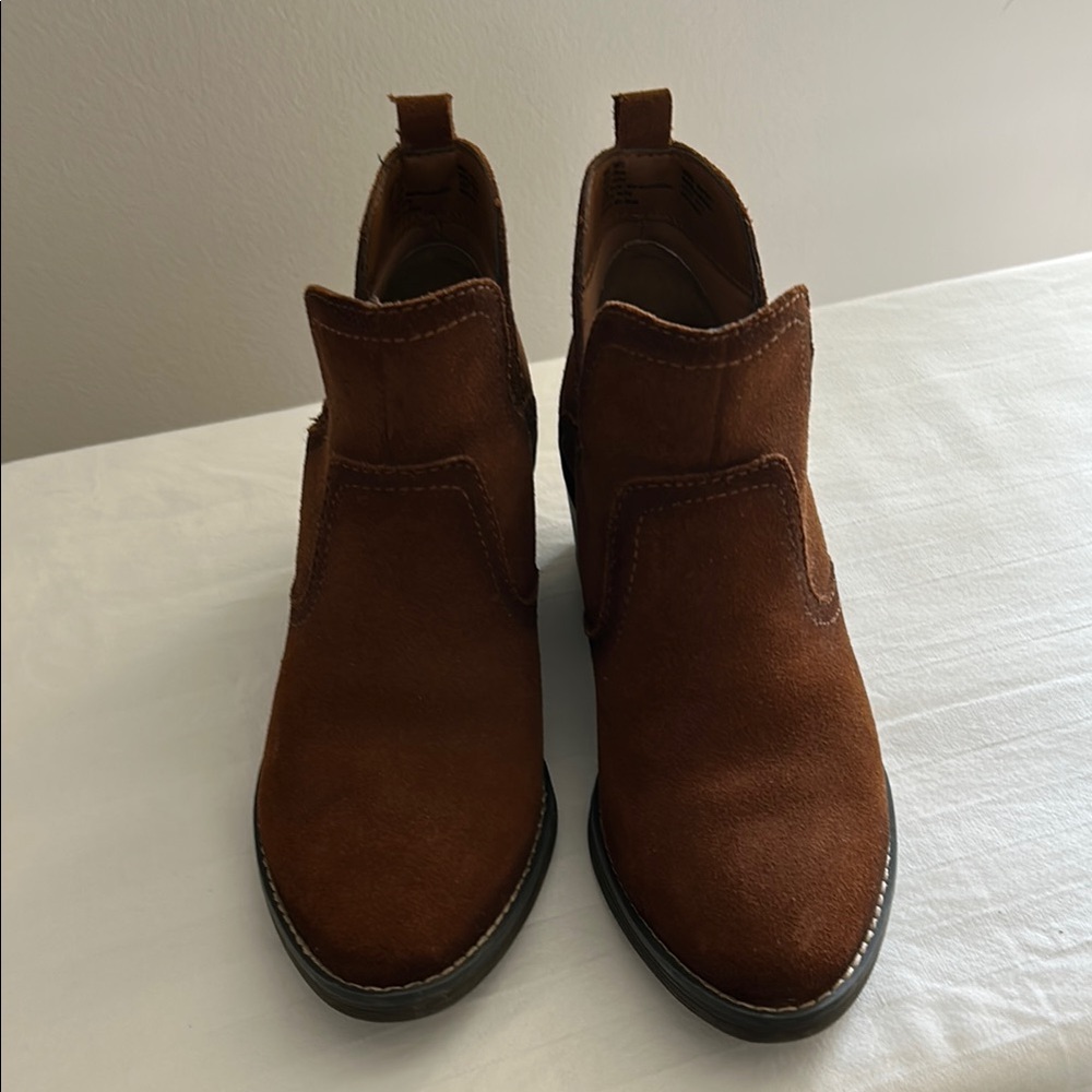 NWOT Sonoma Brown Suede Ankle Boots